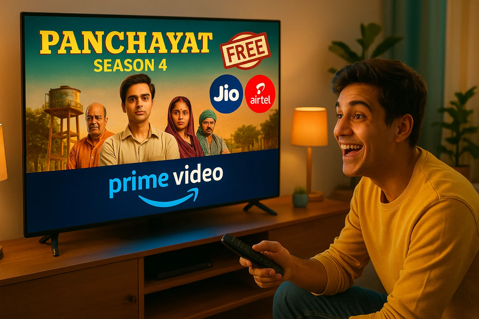Panchayat Season 4 देखें बिल्कुल फ्री! Jio और Airtel यूजर्स के लिए शानदार मौका