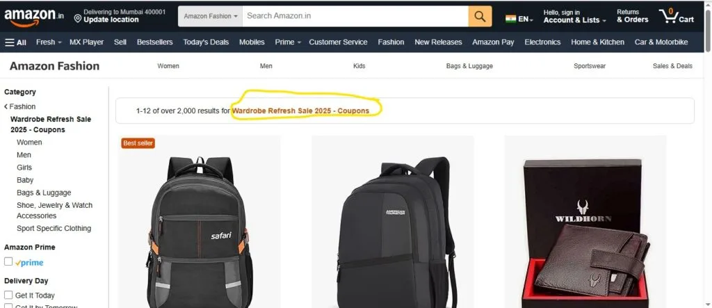 Amazon Wardrobe Refresh Sale: टॉप ब्रांड्स पर 50-80% की छूट! अभी खरीदें, मौका न गंवाएं