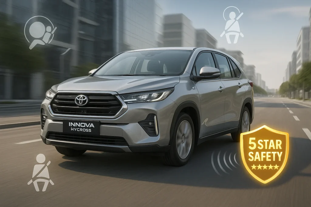 टोयोटा की ये कार बनी सेफ्टी की क्वीन! Toyota Innova Hycross को मिली 5 स्टार रेटिंग