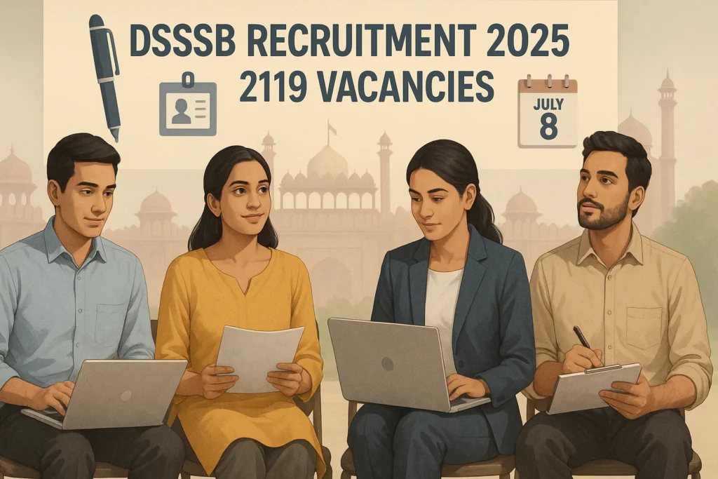 DSSSB Recruitment 2025: दिल्ली में नौकरी पाने का सुनहरा मौका! DSSSB ने 2119 पदों पर निकाली वैकेंसी
