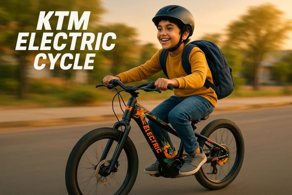 KTM ने बच्चों के लिए बनाई सपनों की सवारी! स्टाइलिश KTM Electric Cycle सिर्फ ₹7999 में!