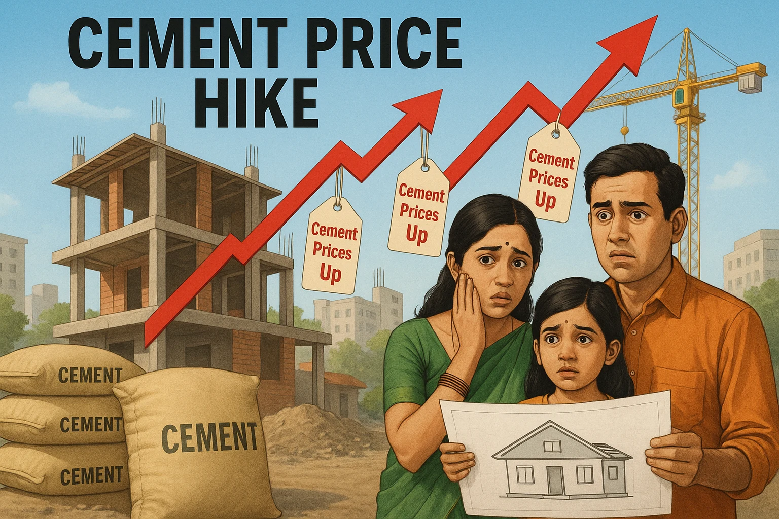 सीमेंट के दामों ने तोड़े आम आदमी के सपने!! Cement price में तगड़ी उछाल की तैयारी! सपनों का घर बनाना पड़ेगा भारी