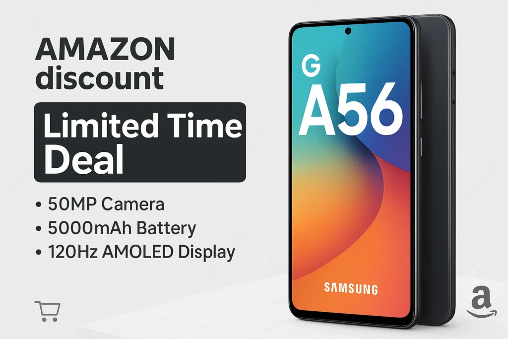 Amazon पर तगड़े डिस्काउंट पर मिल रहा Samsung Galaxy A56 5G, जानिए कैसे मिलेगा ऑफर