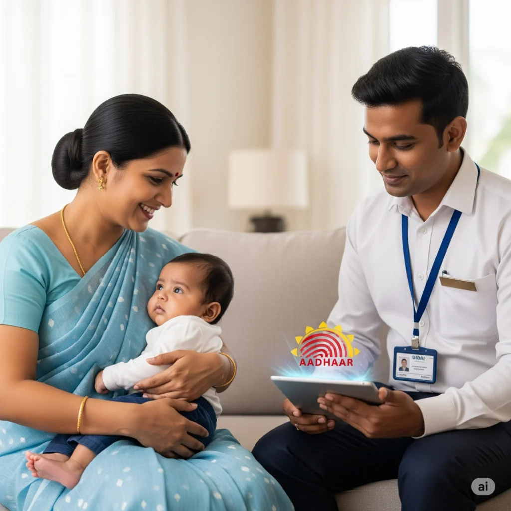 Blue Aadhaar Card: माँ-बाप के लिए काम की खबर!! अब घर बैठे होगा बच्चे का आधार रजिस्ट्रेशन