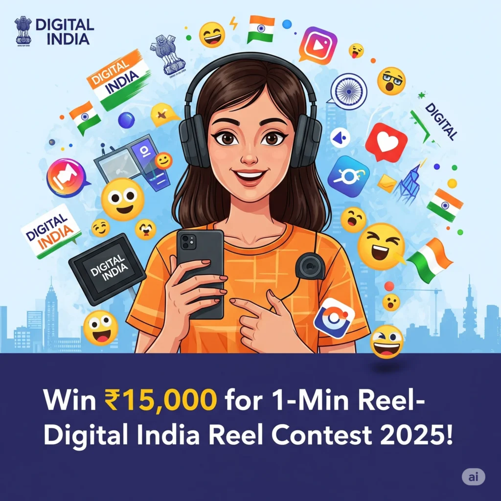 Digital India Reel Contest 2025: अब Reel बनाओ और ₹15,000 तक कमाओ! सरकार दे रही सुनहरा मौका